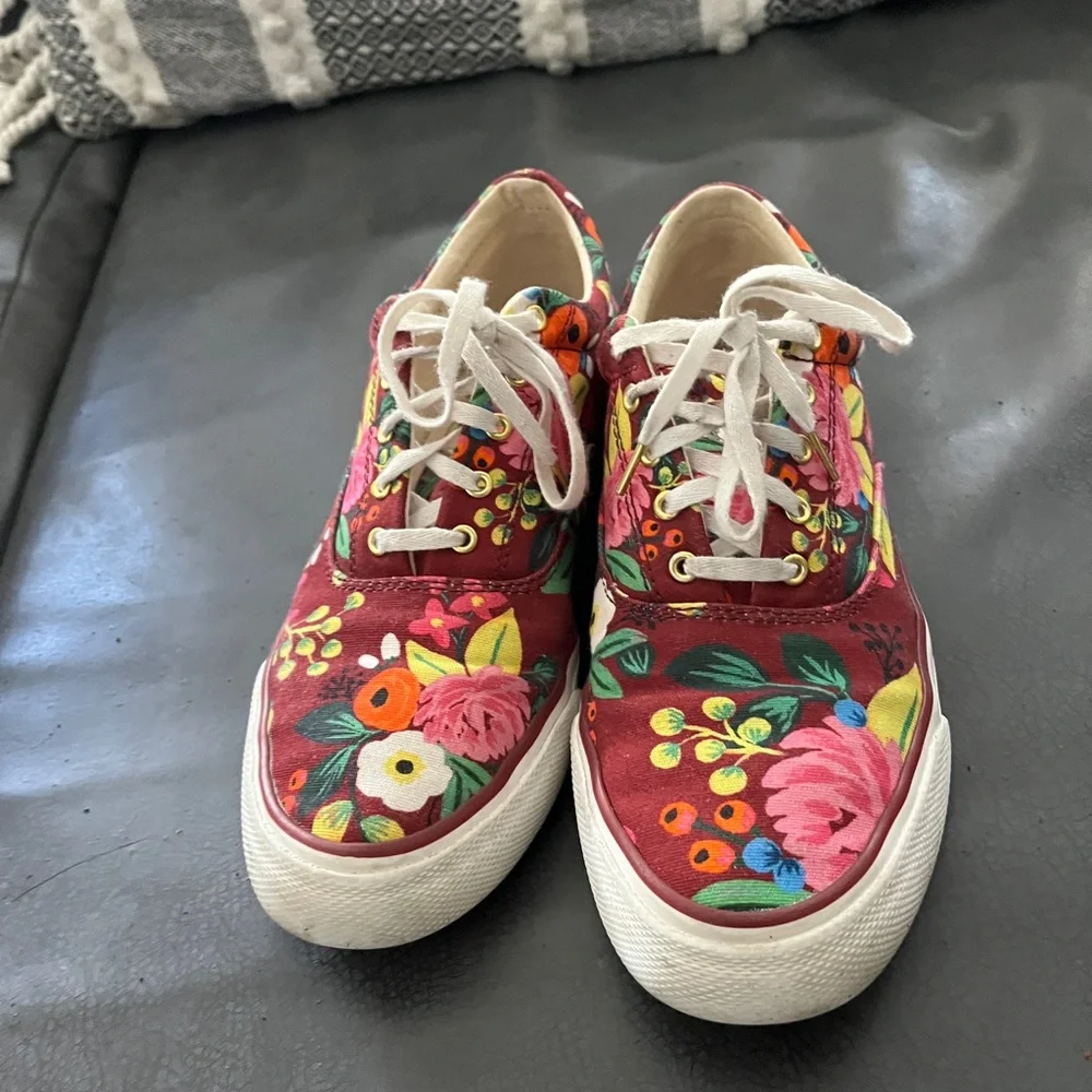 Keds x Rifle Paper Co floral shoes, size 8